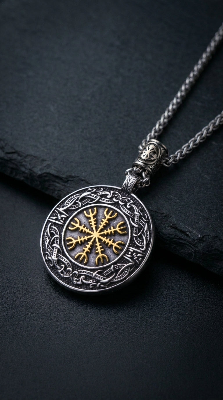 Medallón Vegvisir — La Brújula Vikinga