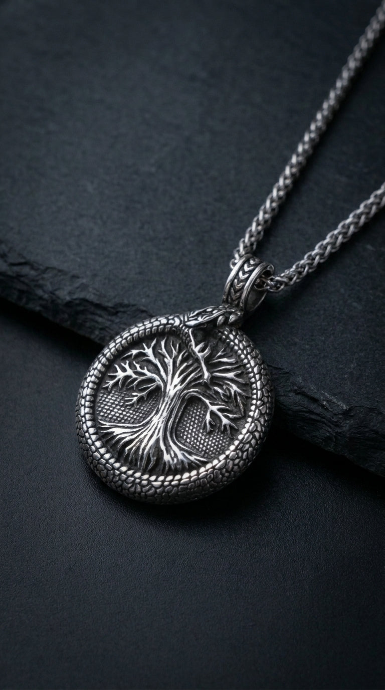 Medallón Yggdrasil — El Árbol del Mundo